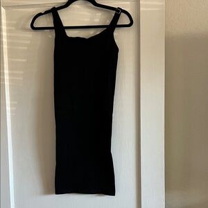 Urban Outfitters Black Ribbed Dress